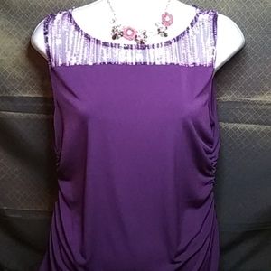 Calvin Klein deep purple blouse